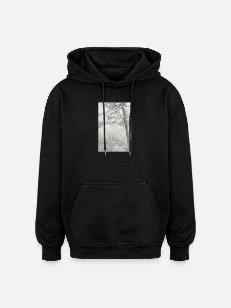 Nature - Oversized Unisex Hoodie - black