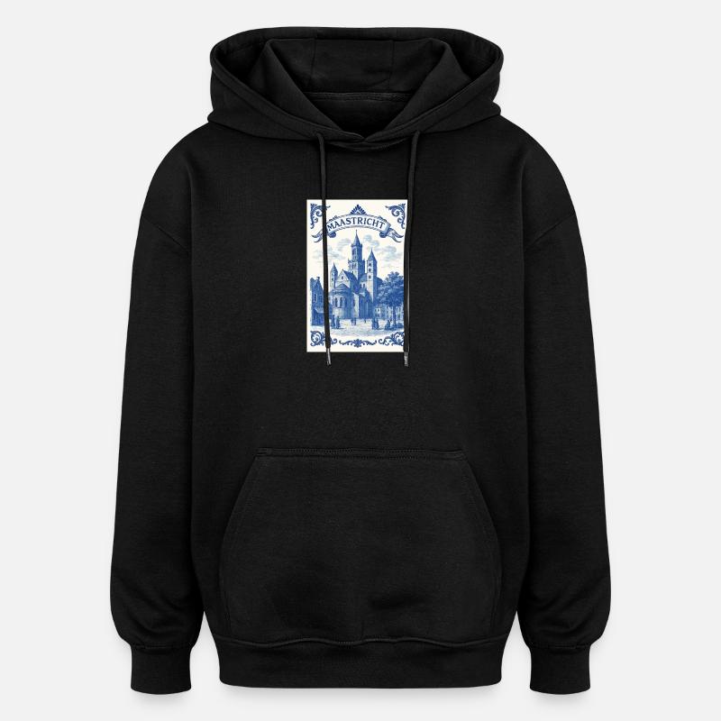 Basilika St. Servatius Maastricht - Oversized Unisex Hoodie - Schwarz