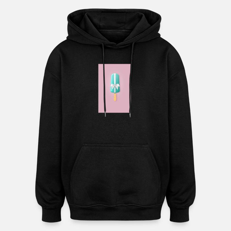 Pastell Popsicle Geschenkband - Oversized Unisex Hoodie - Schwarz