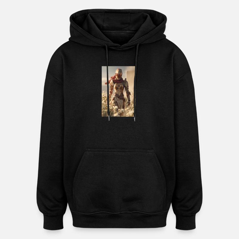 Wüstenritter-Rüstung - Oversized Unisex Hoodie - Schwarz