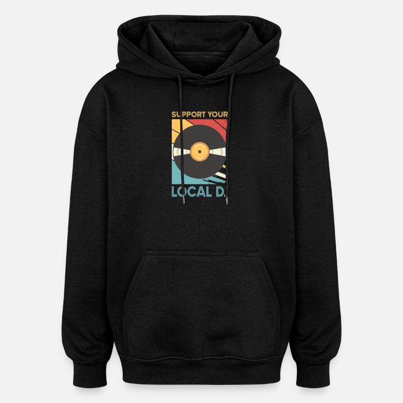DJ Outfit Geschenke - Oversized Unisex Hoodie - Schwarz