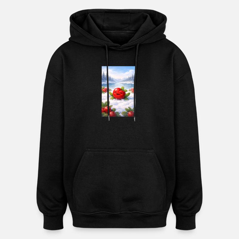 Priselbeere - Geschenke des Weiten Nordens - Oversized Unisex Hoodie - Schwarz