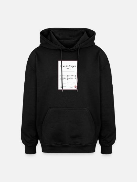 Témoignage d’enseignant : cadeau d’adieu drôle - Sweat à capuche oversize unisexe - noir