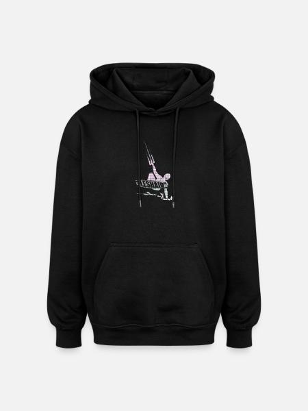 Kitesurfer - Oversized Unisex Hoodie - Schwarz