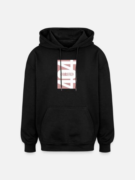 404 Not Found - Dusty Rose - Oversized Unisex Hoodie - black