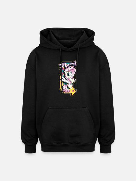 My Little Pony Design Modern - Oversized luvtröja unisex - svart