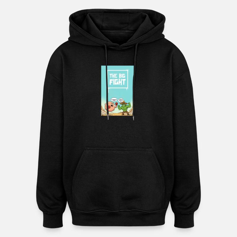 Der große Kampf - Oversized Unisex Hoodie - Schwarz
