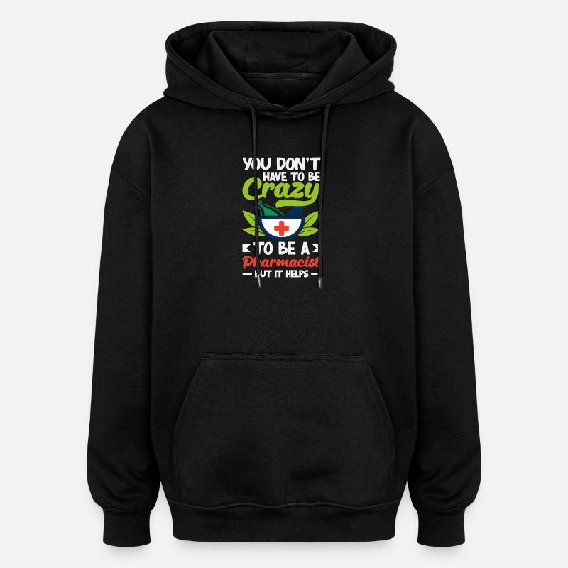 Pharmacien Technicien Pharmaceutique - Sweat à capuche oversize unisexe - noir