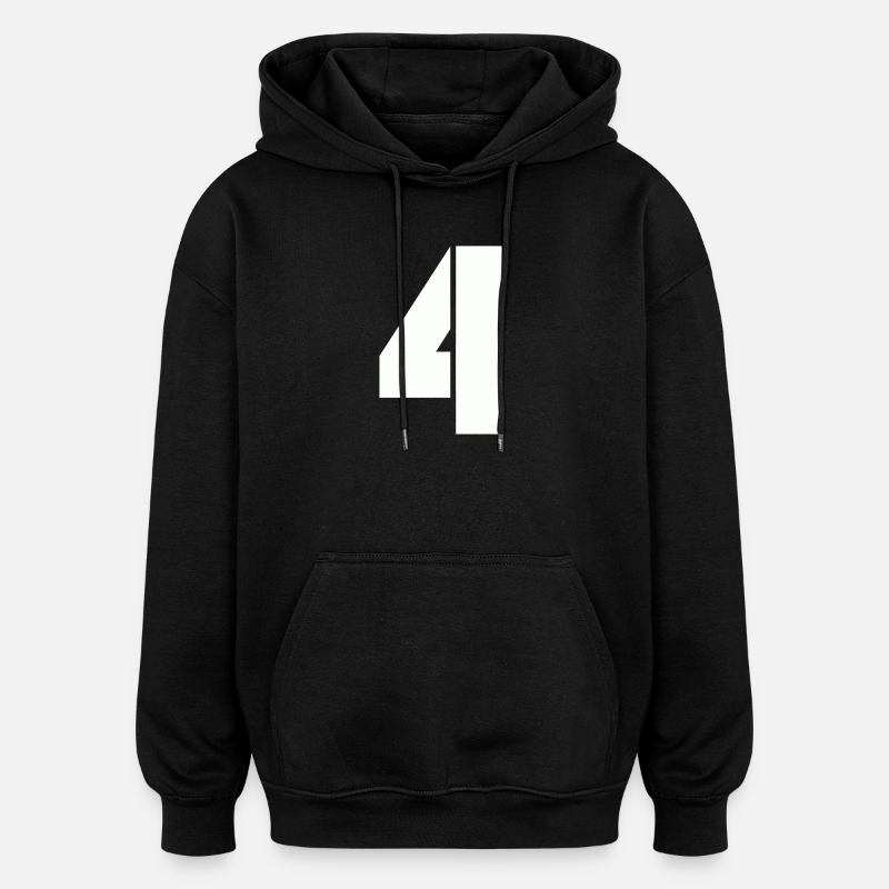 4 - Sweat à capuche oversize unisexe - noir