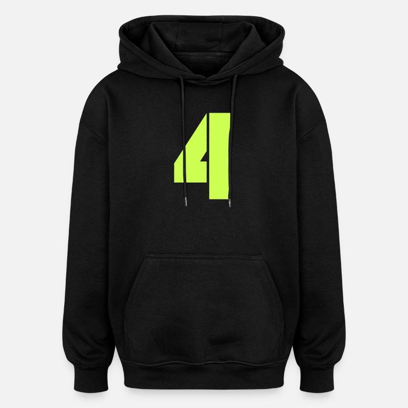 4 - Sweat à capuche oversize unisexe - noir