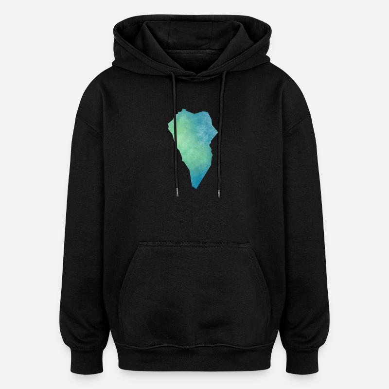 La Palma - Oversized Unisex Hoodie - Schwarz