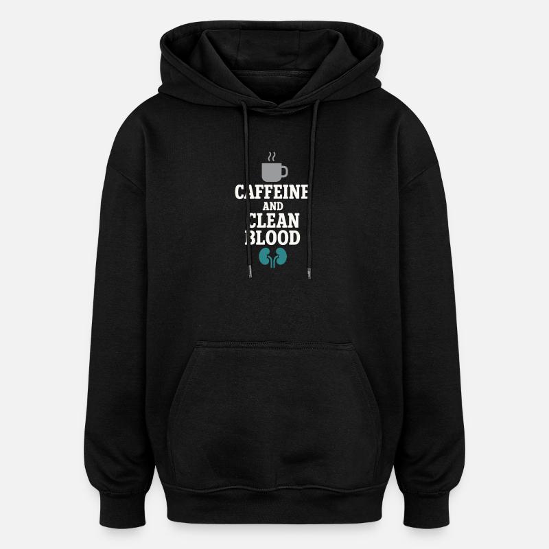 Dialyse Schwester Tech Nierenpflege Nephrologie - Oversized Unisex Hoodie - Schwarz