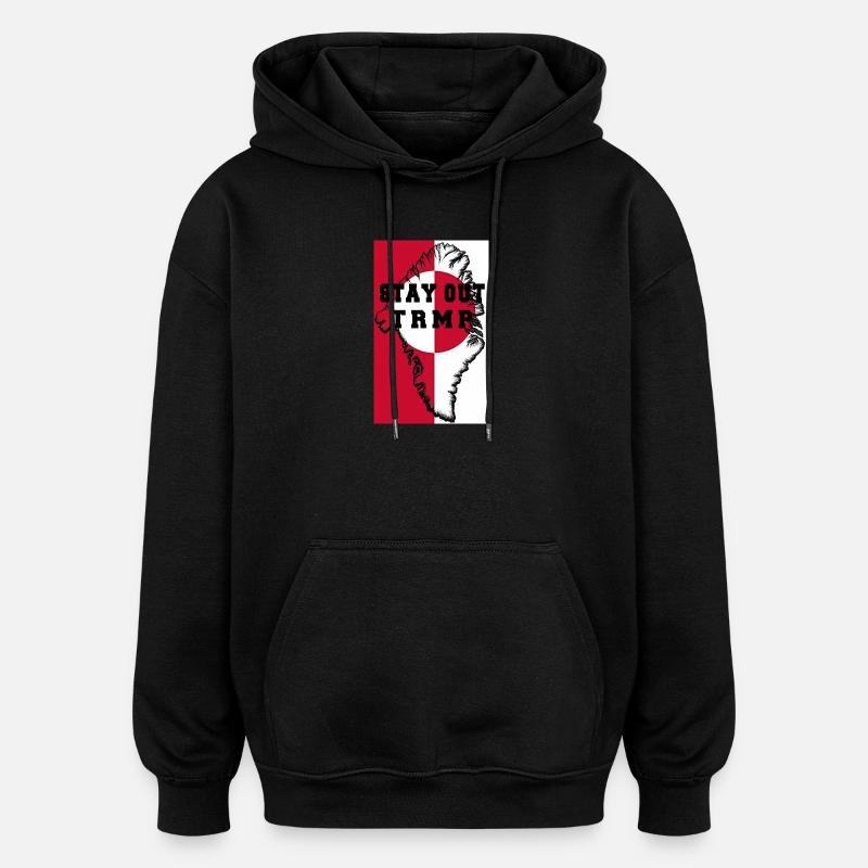 Groenland Restez à l’écart TRMP - Sweat à capuche oversize unisexe - noir