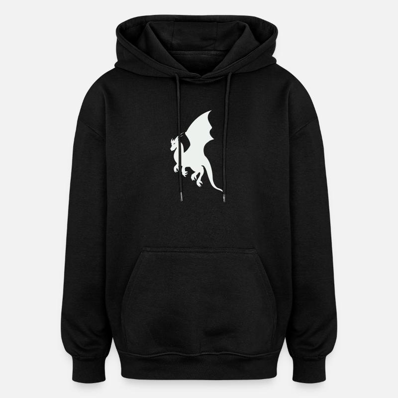 drache - Oversized Unisex Hoodie - Schwarz