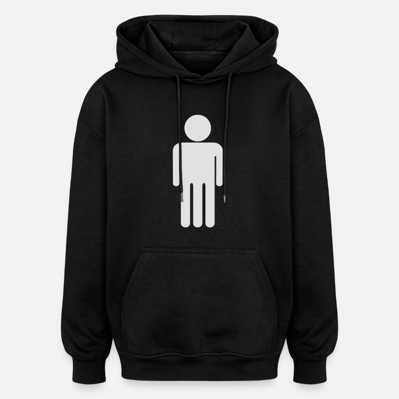 trépied / trépied - Sweat à capuche oversize unisexe - noir