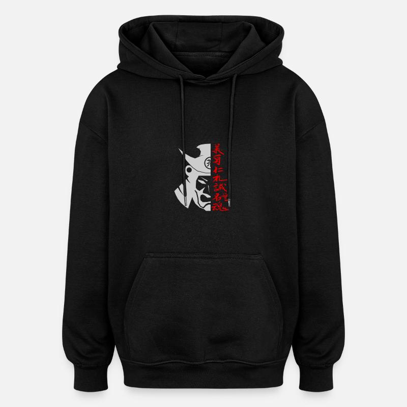 Samurai - Oversized Unisex Hoodie - black