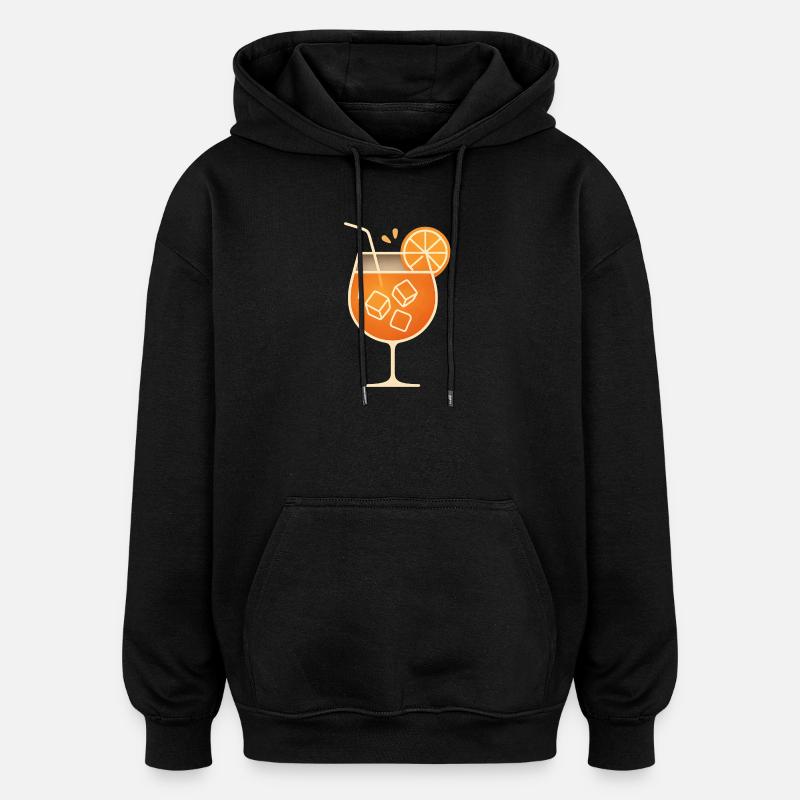 Party Spritz Glas Geschenkidee - Oversized Unisex Hoodie - Schwarz