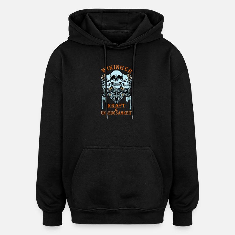 Wikinger Krieger, Krieger, Wikinger - Oversized Unisex Hoodie - Schwarz