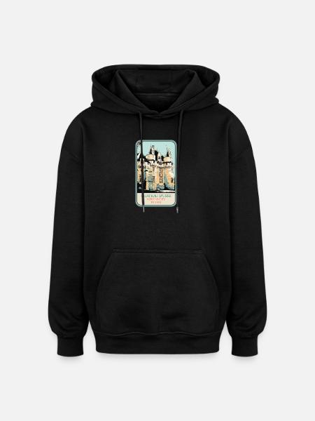 Château d'Ussé, Loire Valley - Oversized Unisex Hoodie - black