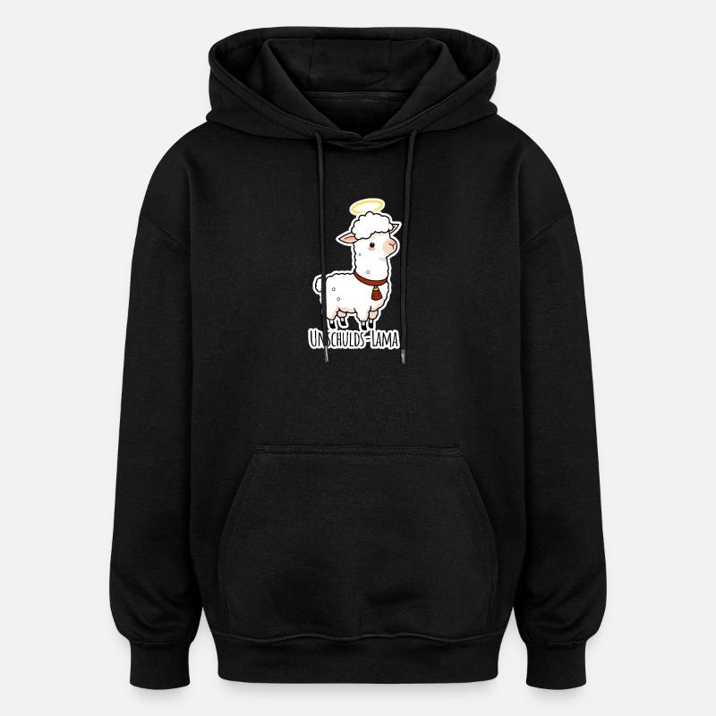 Innocence Lama didn't do it - Oversized Unisex Hoodie - black