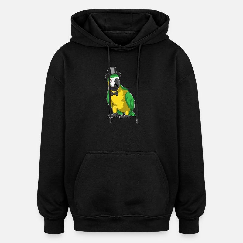 Parrot Groom Cylindre Mariage - Sweat à capuche oversize unisexe - noir