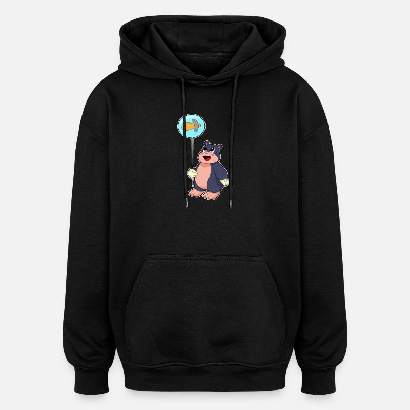 Ballon Mole Hammer - Sweat à capuche oversize unisexe - noir