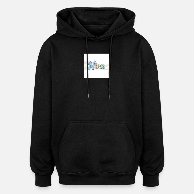 Le vrai souvenir de Nice - Sweat à capuche oversize unisexe - noir