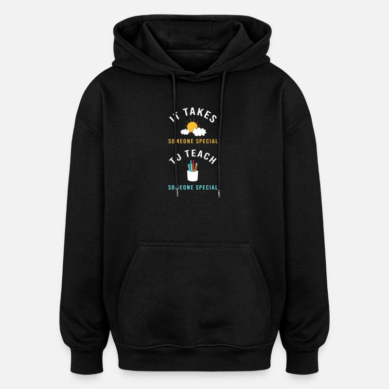 Pédagogue en éducation spécialisée - Sweat à capuche oversize unisexe - noir