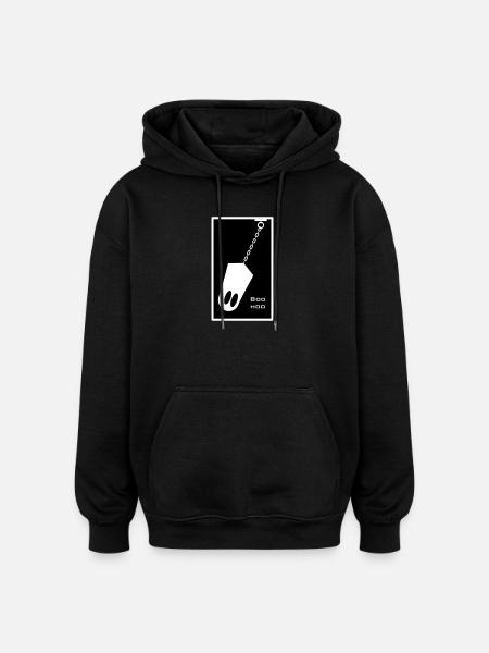 Ghost in chain - Oversized Unisex Hoodie - black