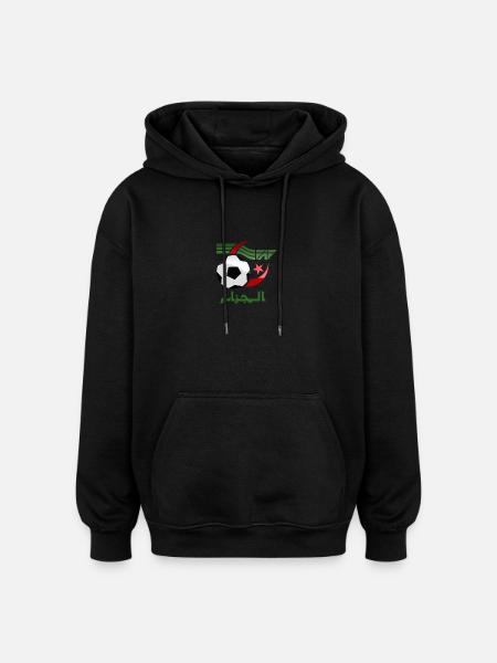 algeria fußball federation - Oversized Unisex Hoodie - Schwarz
