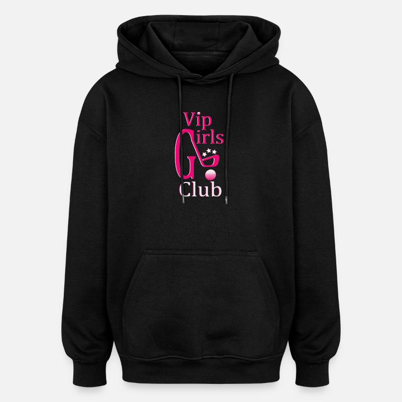 Golf féminin - Sweat à capuche oversize unisexe - noir