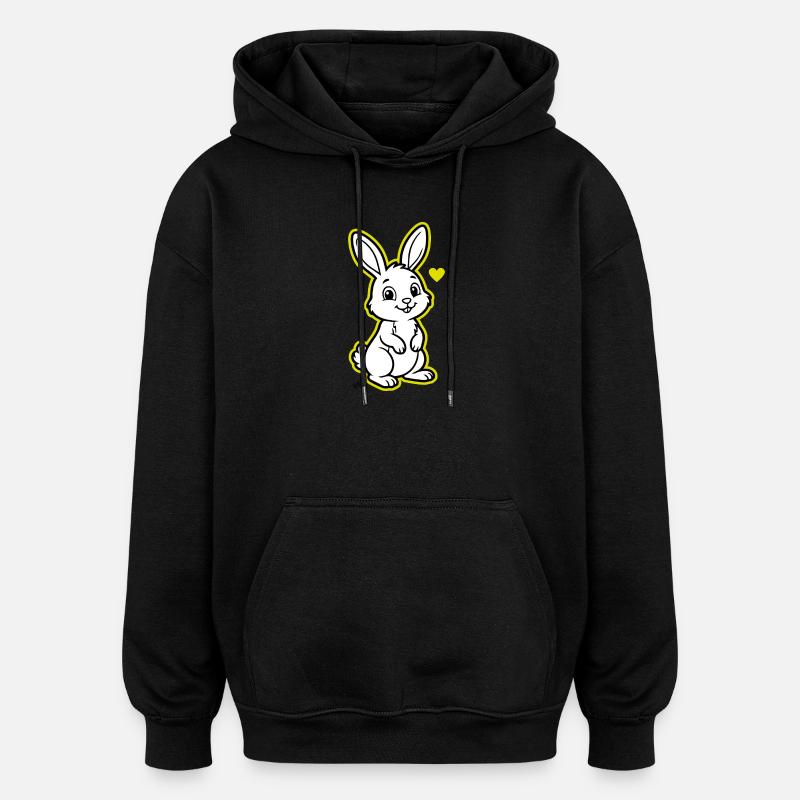 Suzy_the_Rabbit - Sweat à capuche oversize unisexe - noir