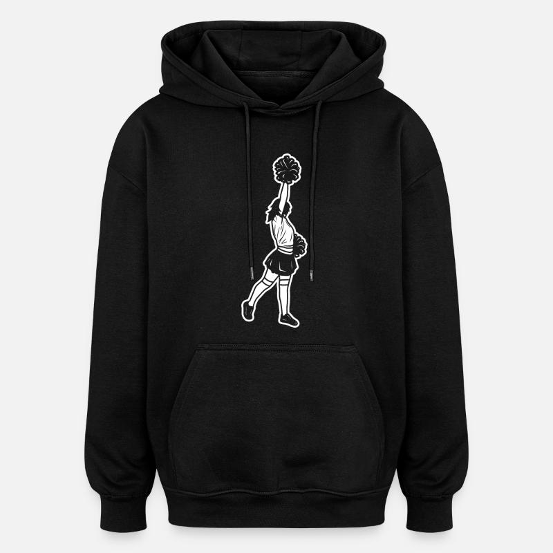 Cheerleader Mädchen - Oversized Unisex Hoodie - Schwarz