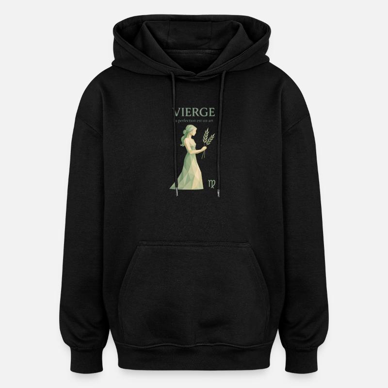Jungfrau Sternzeichen - Astrologie - Oversized Unisex Hoodie - Schwarz