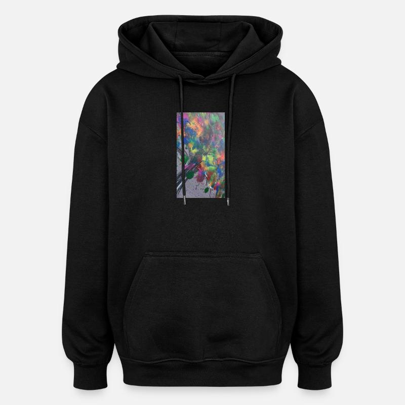 drop - Oversized Unisex Hoodie - black