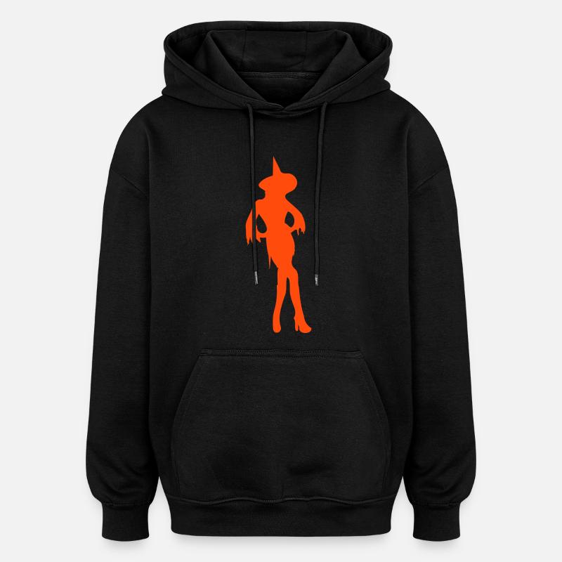 Sorcière / Witch / Halloween - Sweat à capuche oversize unisexe - noir