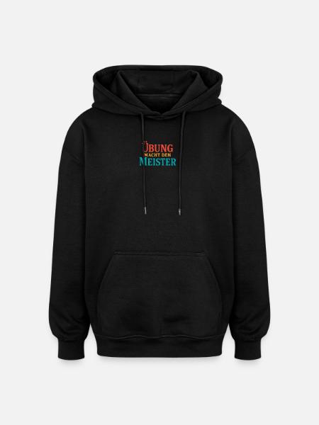 Practice forging the Master - Oversized Unisex Hoodie - black