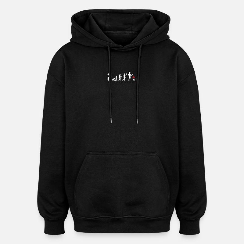 Evolution BBQ - Grillen Smoker Gartenparty - Oversized Unisex Hoodie - Schwarz