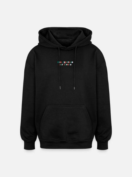 Espresso Italy Italy - Oversized Unisex Hoodie - black