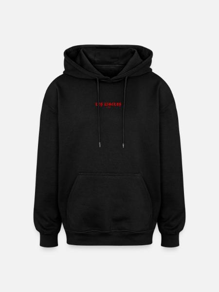 Los Angeles - Oversized Unisex Hoodie - Schwarz