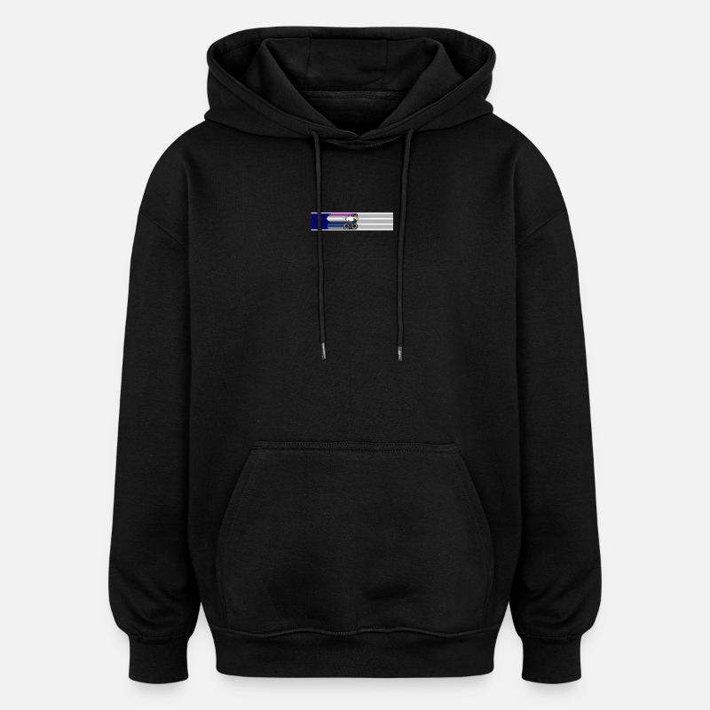 Tri Radfahren - Oversized Unisex Hoodie - Schwarz