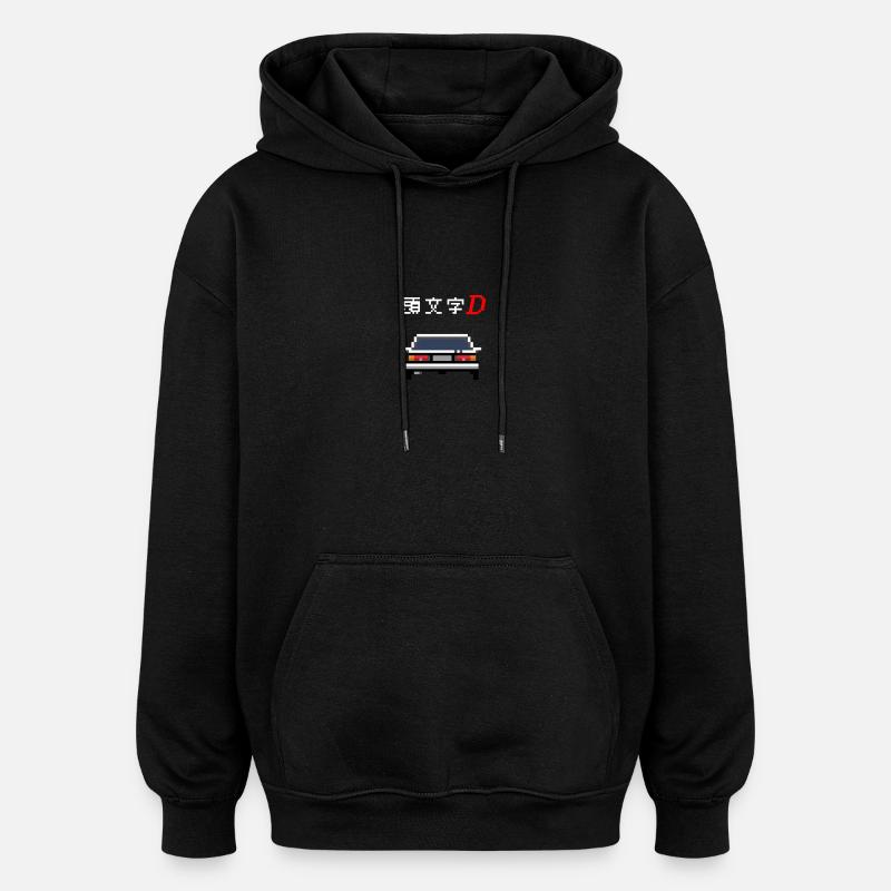 Initial D - Trueno - Oversized Unisex Hoodie - black