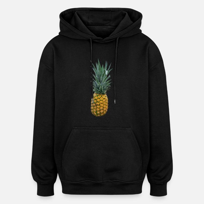 Fruit d'ananas - Sweat à capuche oversize unisexe - noir