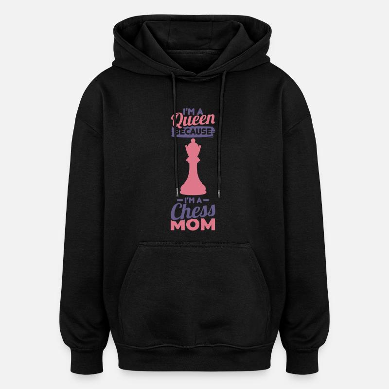 Mère d’échecs - Sweat à capuche oversize unisexe - noir