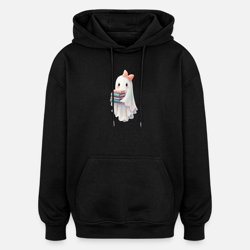Geist Halloween Bücher - Oversized Unisex Hoodie - Schwarz