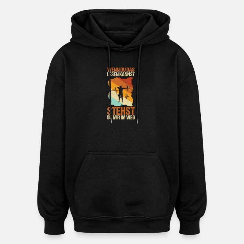 Bogenschütze Bogensport Bogenschießen - Oversized Unisex Hoodie - Schwarz