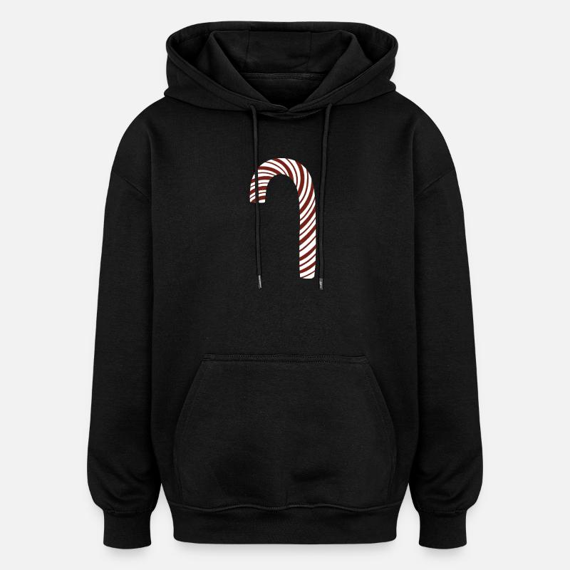 canne à sucre - Sweat à capuche oversize unisexe - noir