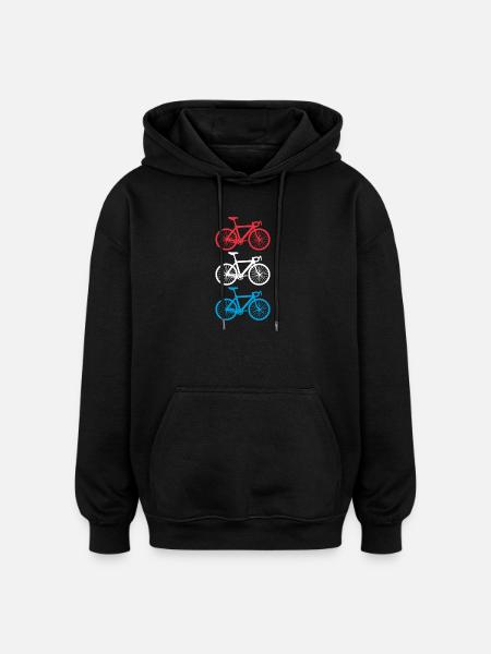 Cycling Luxembourg - Oversized Unisex Hoodie - black