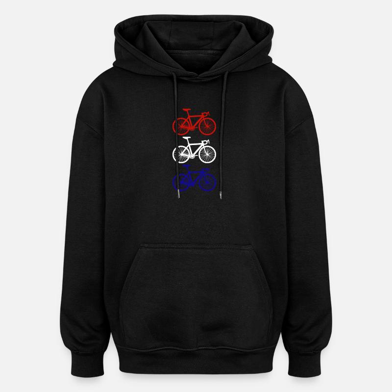 Cyclisme Cyclisme Pays-Bas - Sweat à capuche oversize unisexe - noir