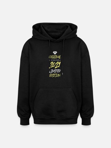 Édition limitée 2021 - Sweat à capuche oversize unisexe - noir